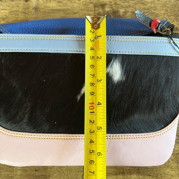 NEW ! Folklore Couture Vegan Recycled Leather Crossbody Bag - Picture 4 of 5